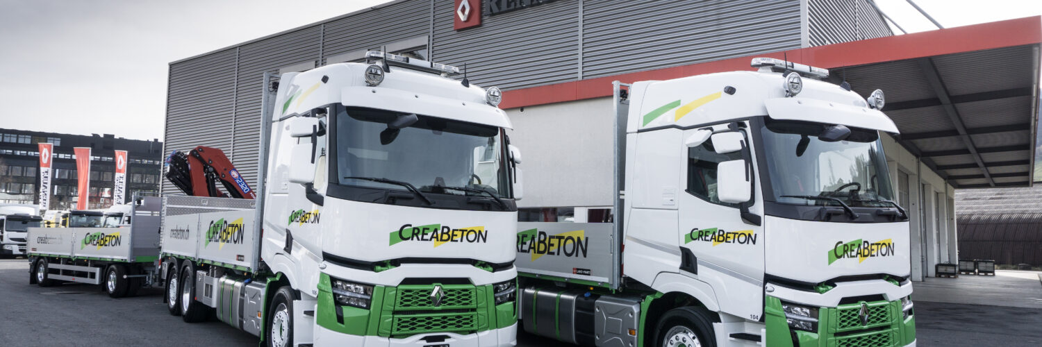 Zwei neue Renault Truck’s T480 P6x2 Evo für die Creabeton AG